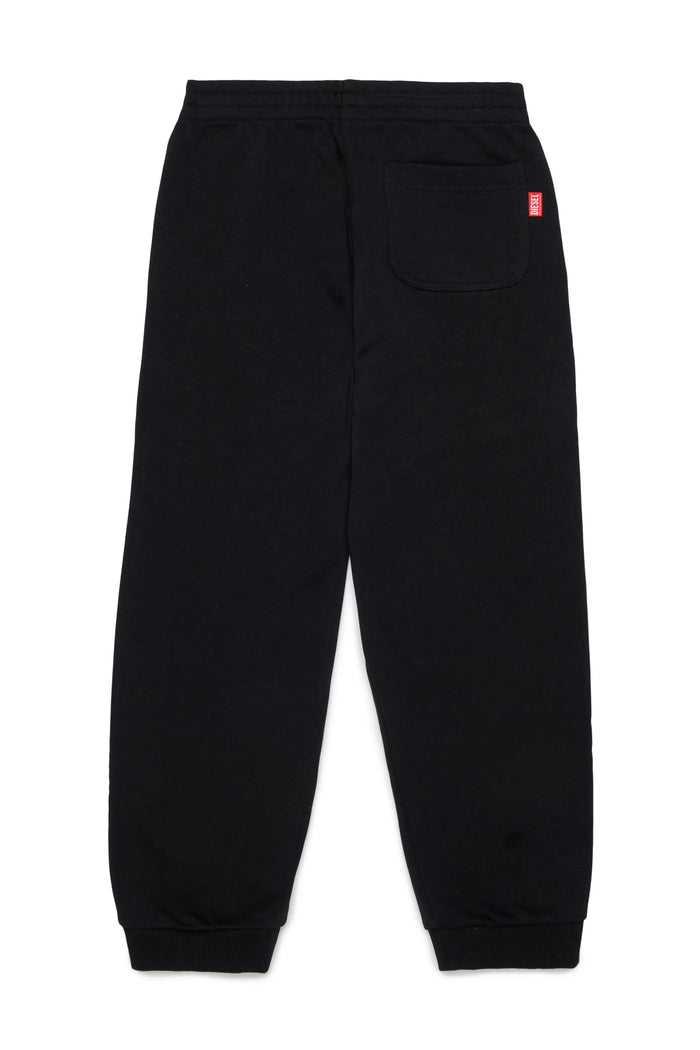 Sweatpants with cut-off logo print