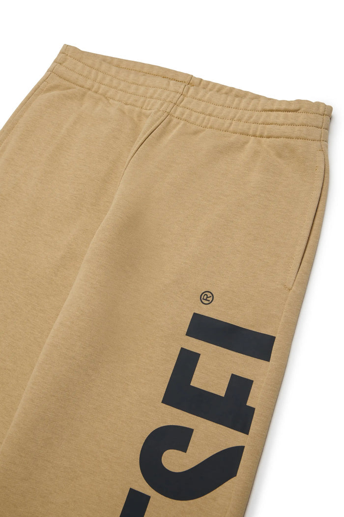 Sweatpants with cut-off logo print