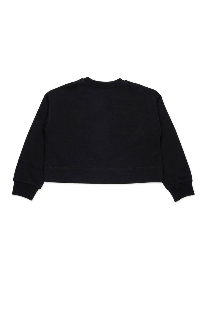 Sweatshirt with cut-off logo