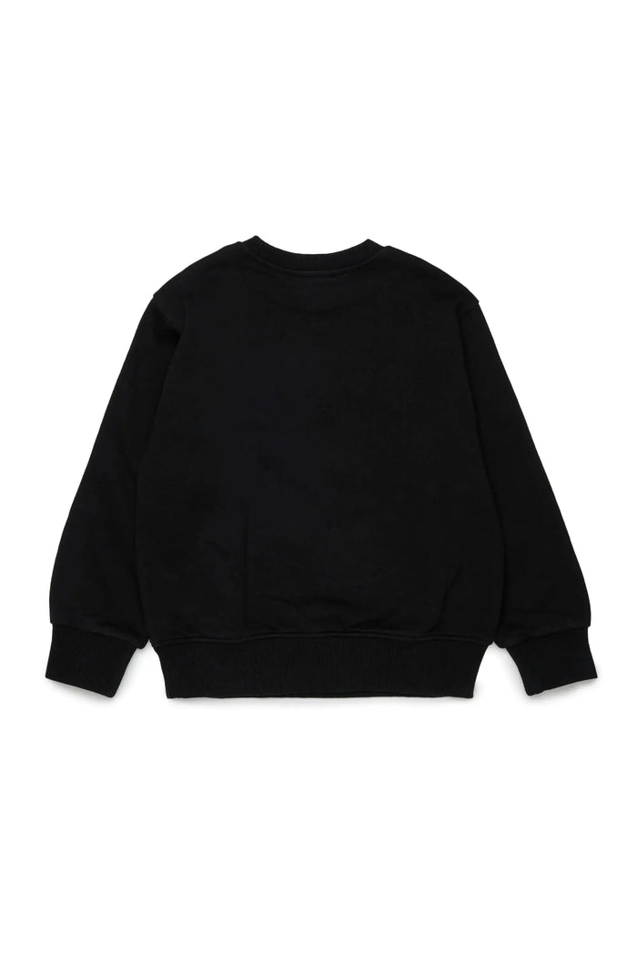 Sweatshirt with frayed logo letters