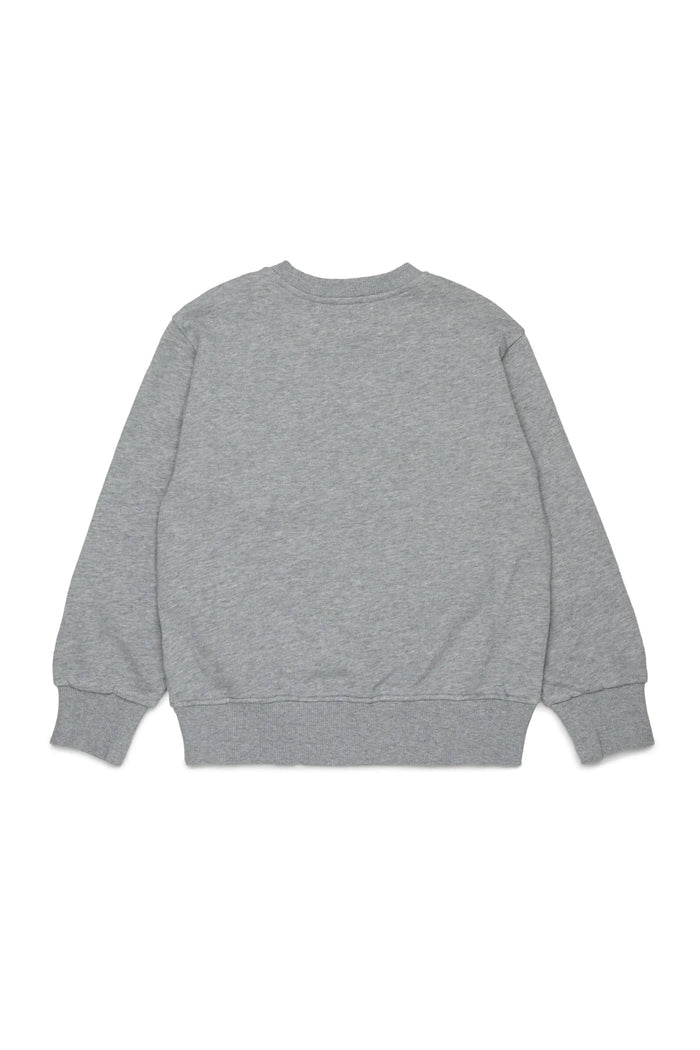 Sweatshirt with frayed logo letters