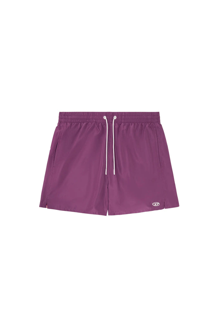 Swim shorts with metallic Oval D logo