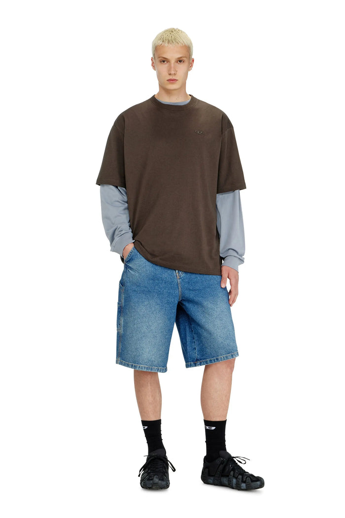 T-shirt with maxi oval D embroidery