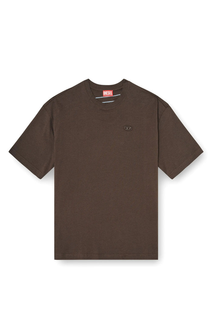 T-shirt with maxi oval D embroidery