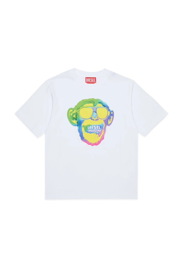 T-shirt with monkey print