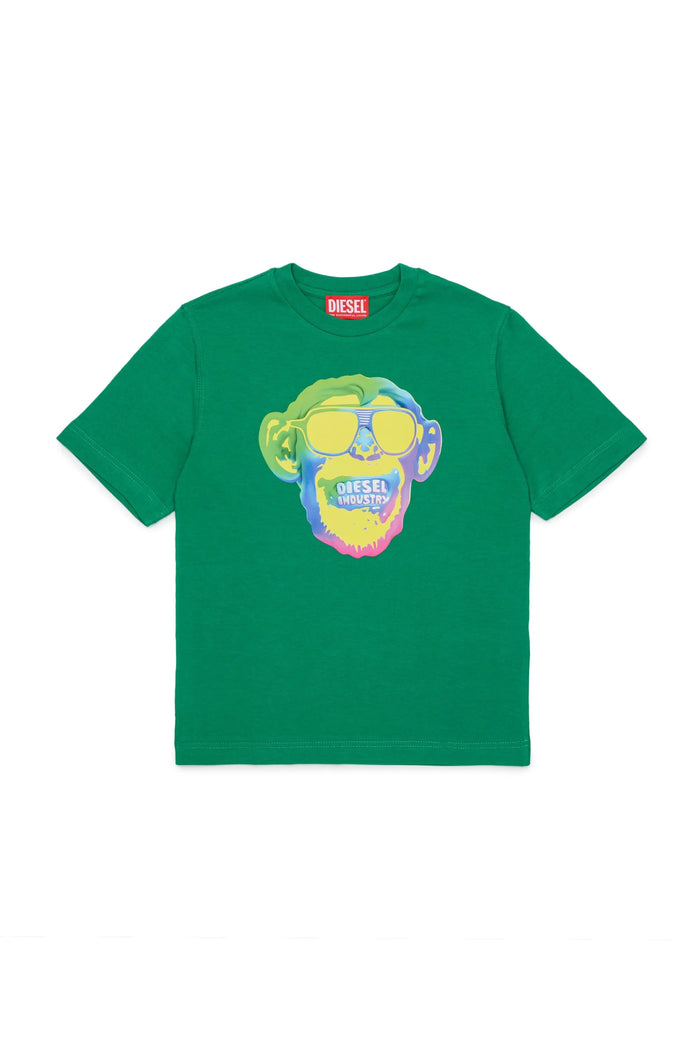 T-shirt with monkey print