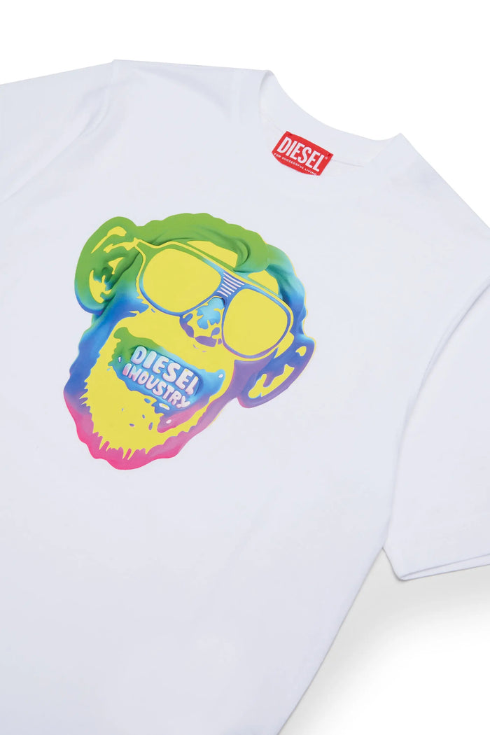 T-shirt with monkey print