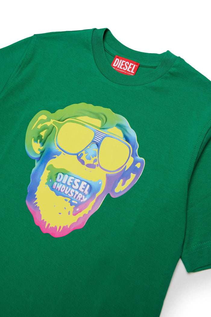 T-shirt with monkey print