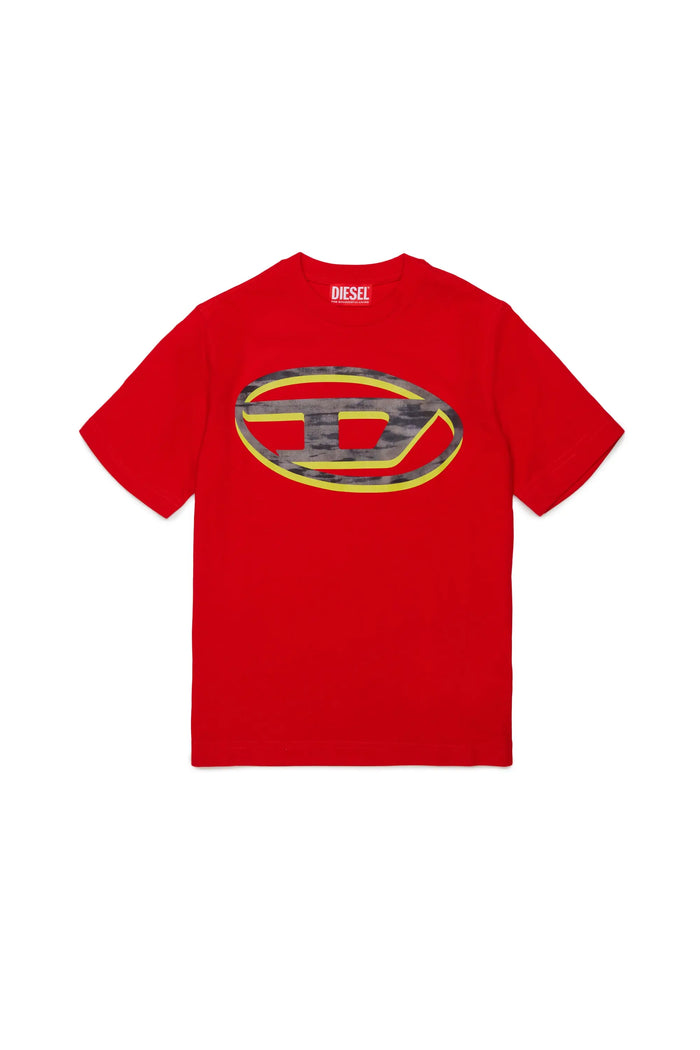 T-shirt with two-tone Oval D print