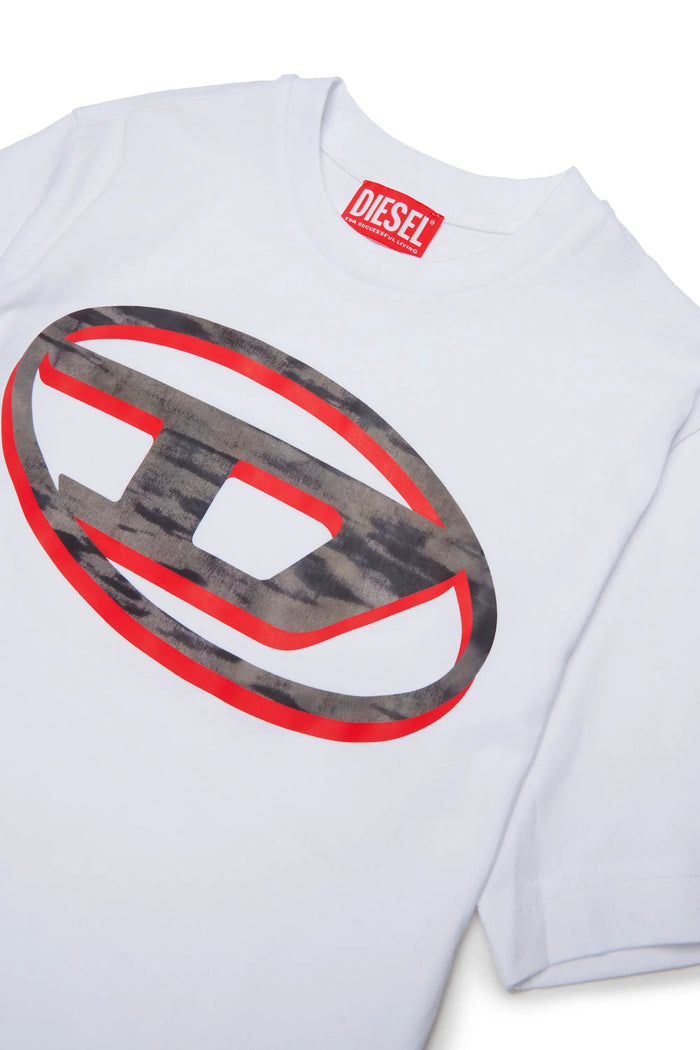 T-shirt with two-tone Oval D print