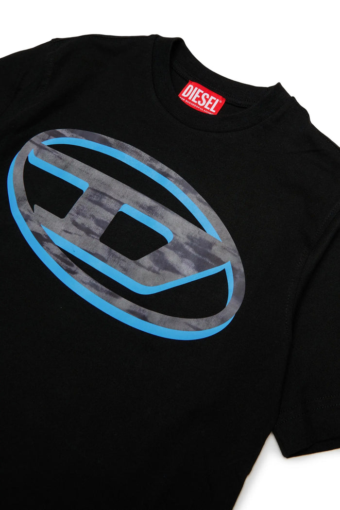 T-shirt with two-tone Oval D print