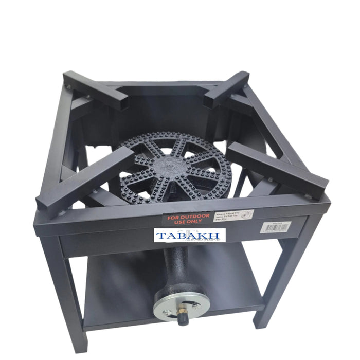 Tabakh Outdoor Cooker with High Pressure Braided Hose Propane Burner Camp Stove