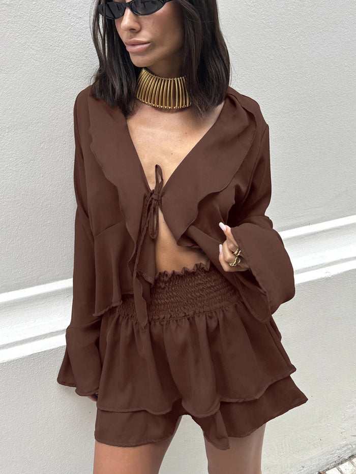 Tasha Co ord Set - Brown