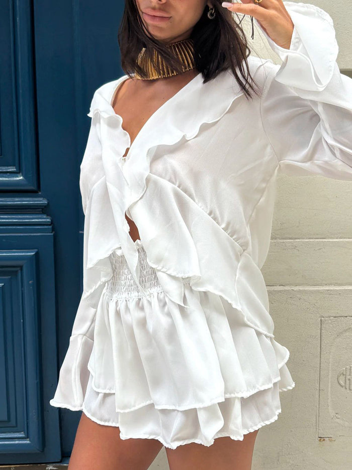 Tasha Co ord Set - White