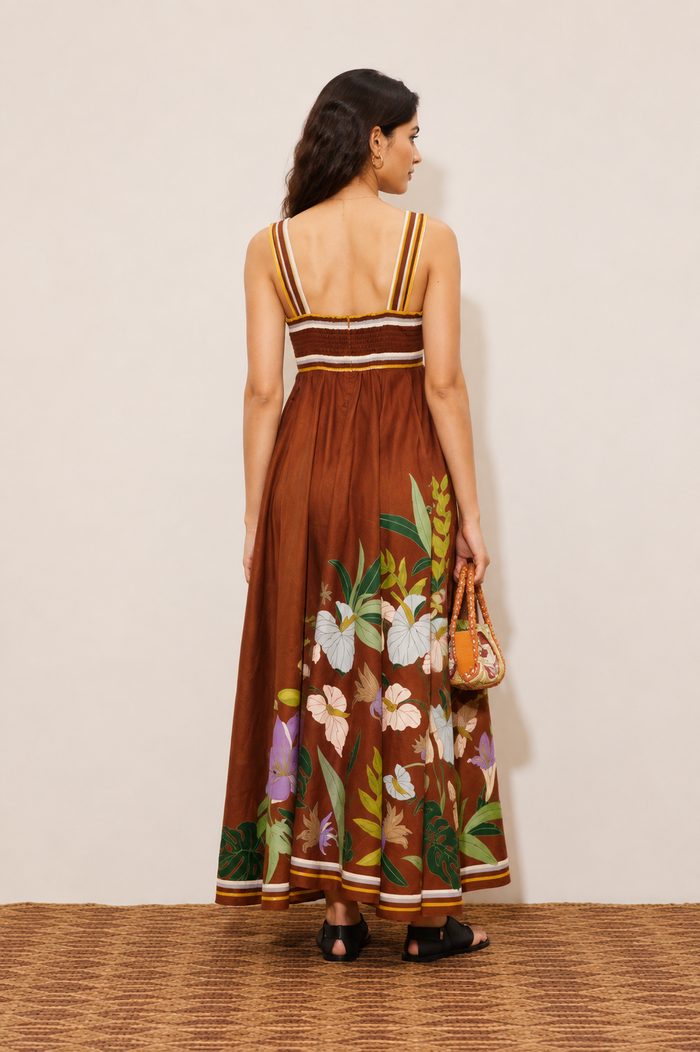 Taupe Maxi Dress - Brown