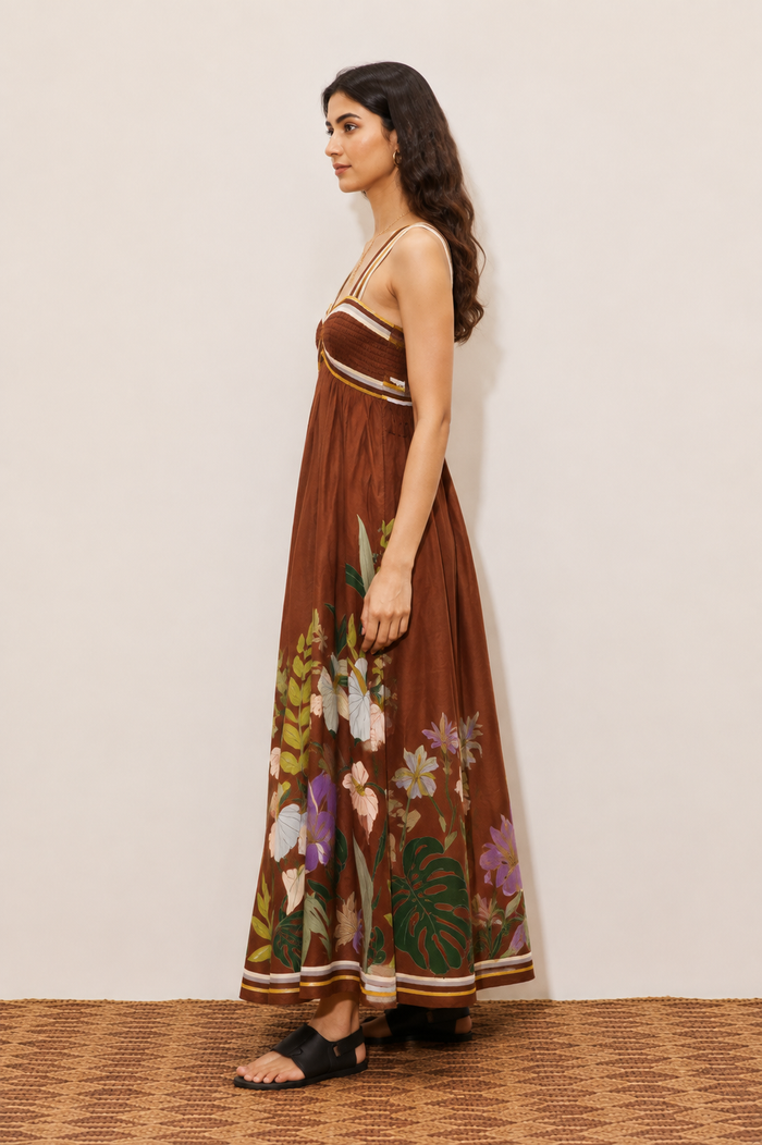 Taupe Maxi Dress - Brown
