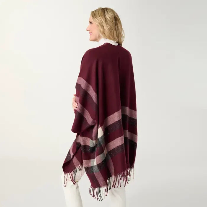 Teagan Striped Lurex Wrap