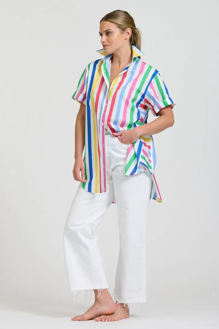 The Ashely Shirt - Fiesta Stripe