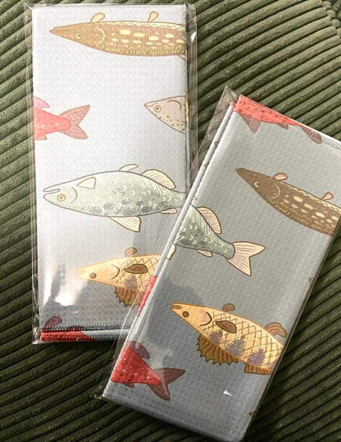 The Blue Fly Fishing Dish Towel - Deer Creek Mercantile