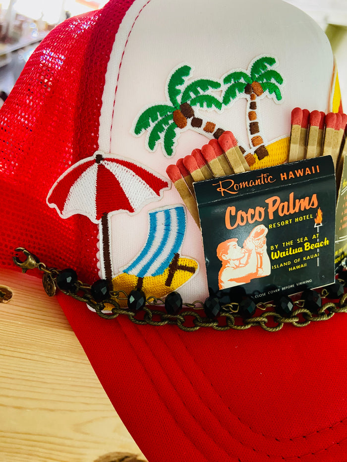 The Coco Palms Beach Retro Trucker Hat - Deer Creek Mercantile