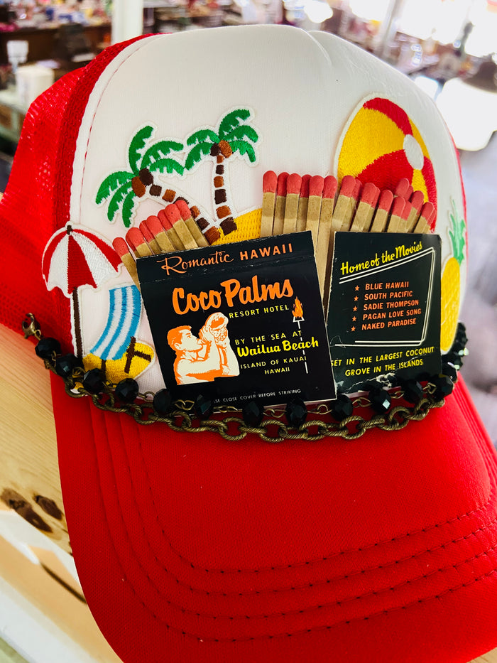 The Coco Palms Beach Retro Trucker Hat - Deer Creek Mercantile