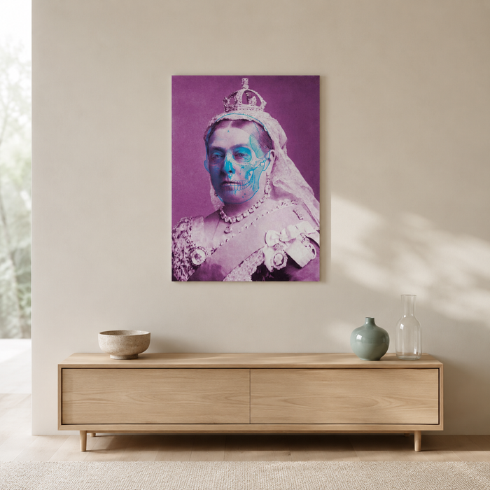 The Crown Beneath — A Pop Art Royal Portrait