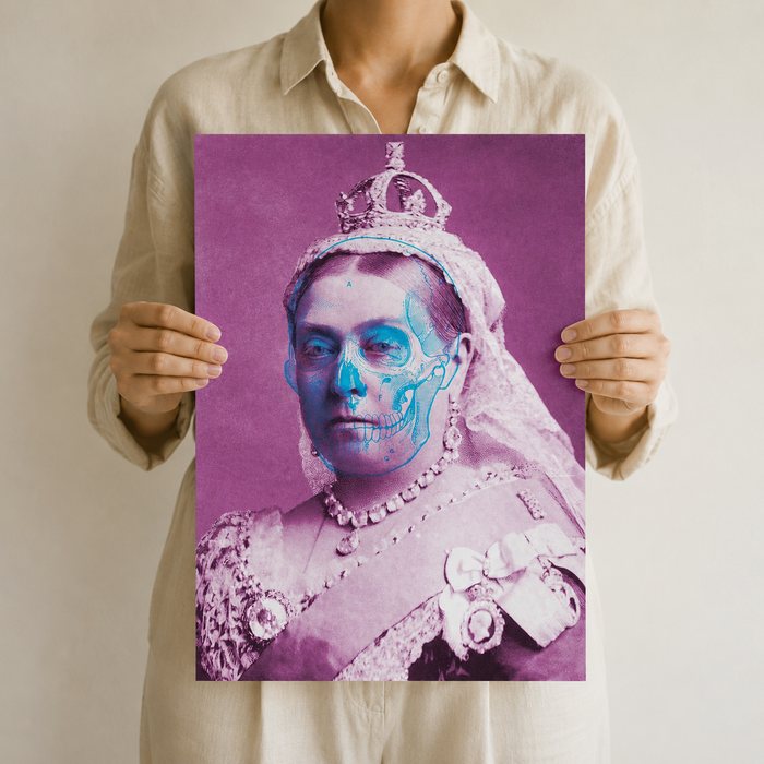 The Crown Beneath — A Pop Art Royal Portrait