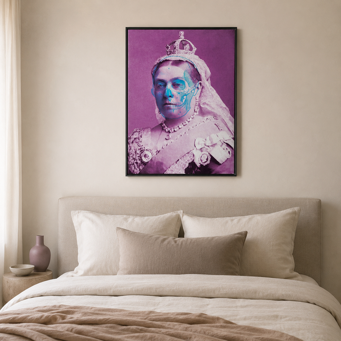 The Crown Beneath — A Pop Art Royal Portrait