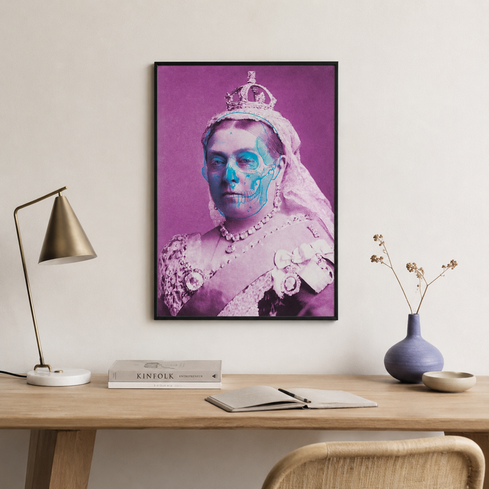 The Crown Beneath — A Pop Art Royal Portrait