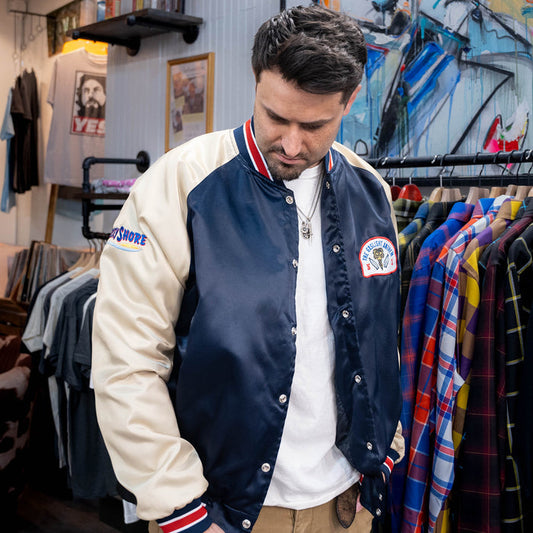 [ The Gaslight Anthem x Jersey Shore BlueClaws ] Satin Jacket - Official League
