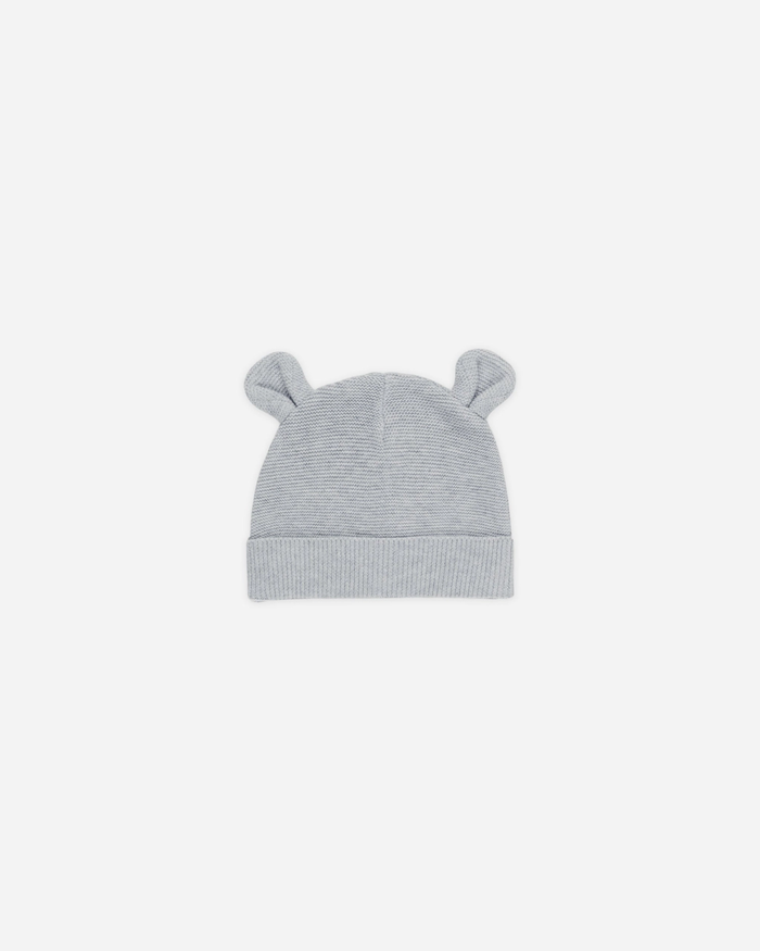 Baby Bear Beanie Heathered Dusty Blue, Quincy Mae