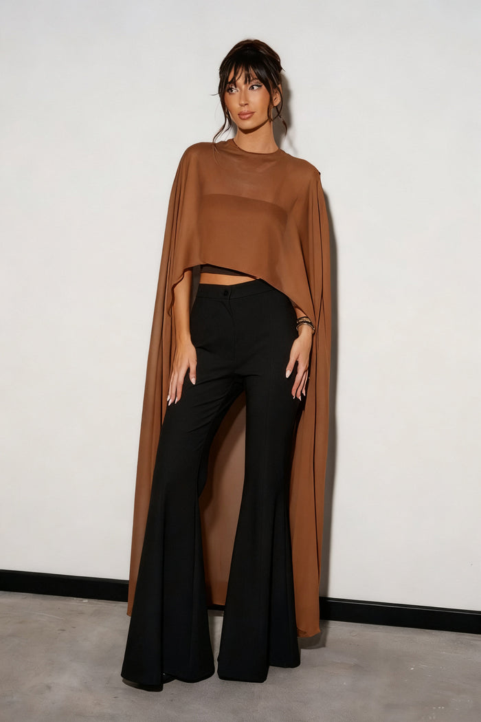 Tira Cover Up Top - Brown