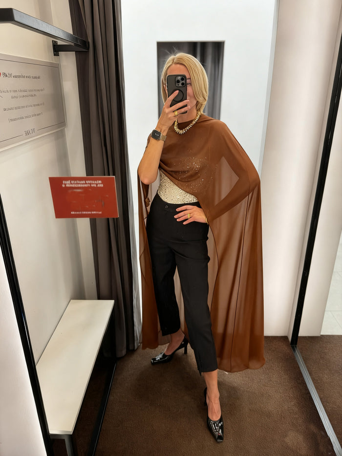 Tira Cover Up Top - Brown