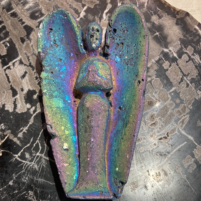 Titanium aura Quartz angel
