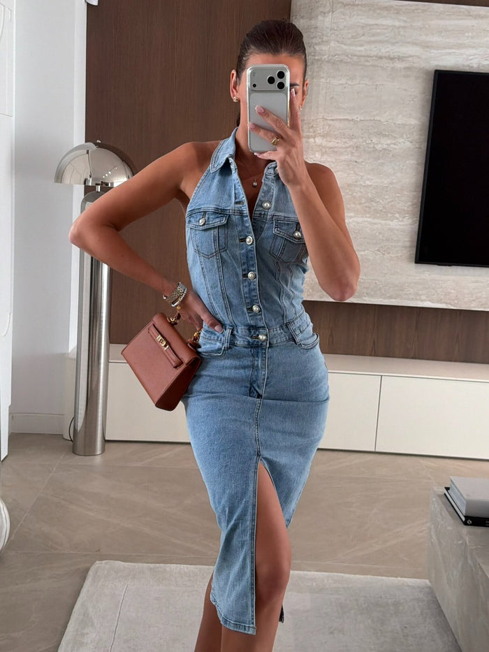 Tive Midi Dress - Blue
