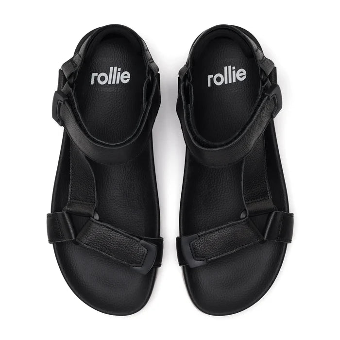 Tooth Wedge Sandal - Black/Pink