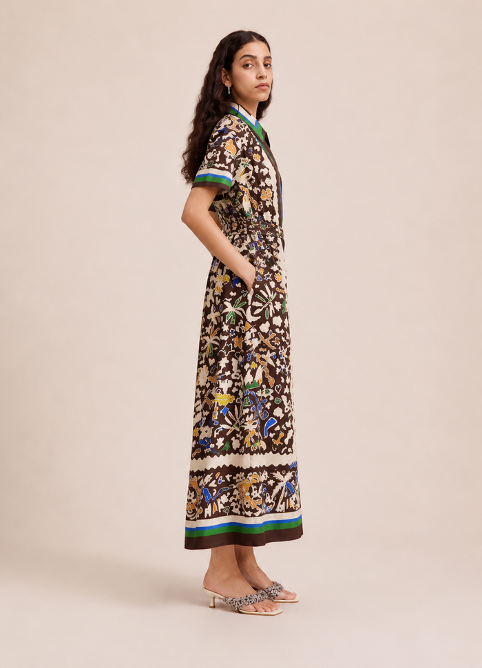 Topaz Maxi Dress - Brown