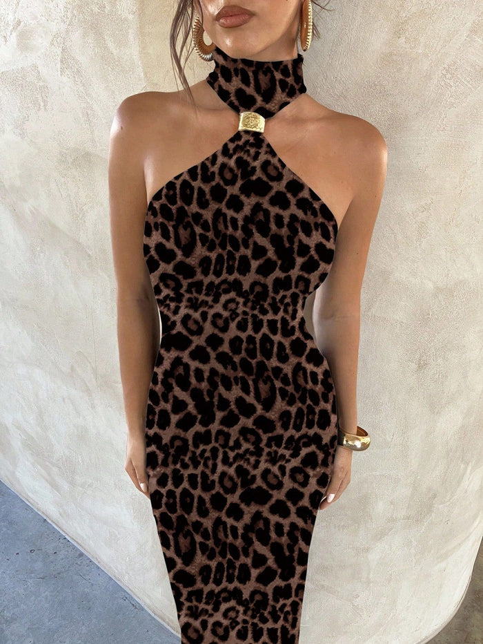 Tove Maxi Dress - Brown