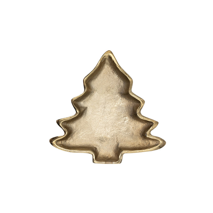 Tree Shaped Dish - Gold
