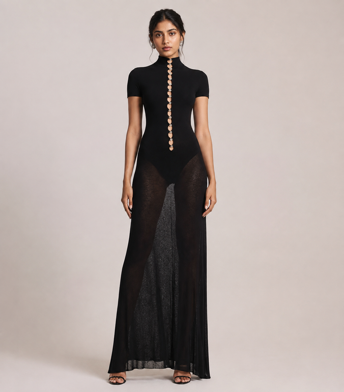 Trillo Maxi Dress - Black
