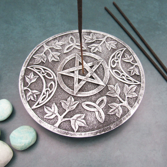 Triple Moon Incense Burner