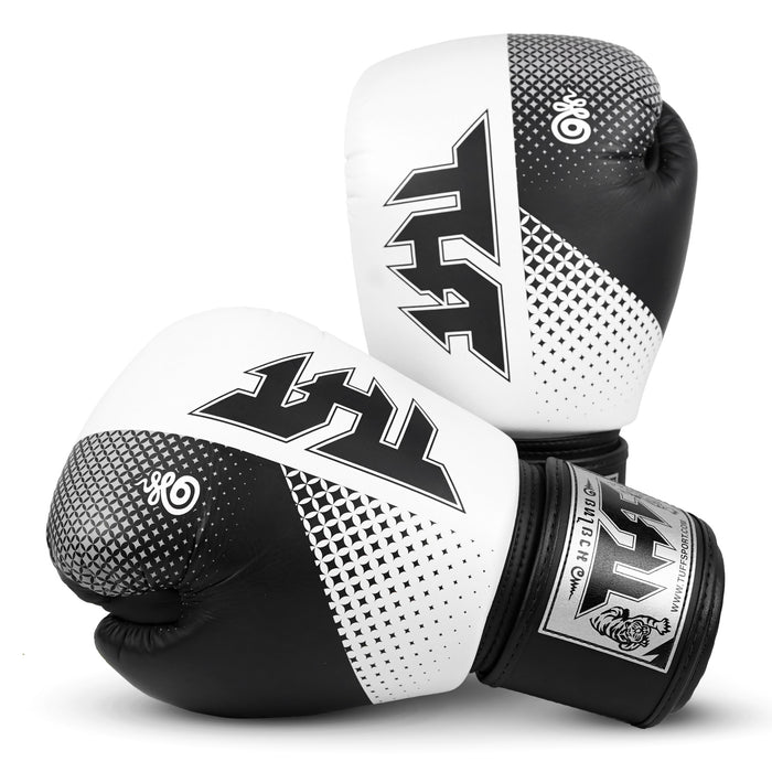 TUFF Muay Thai Boxing White Gloves