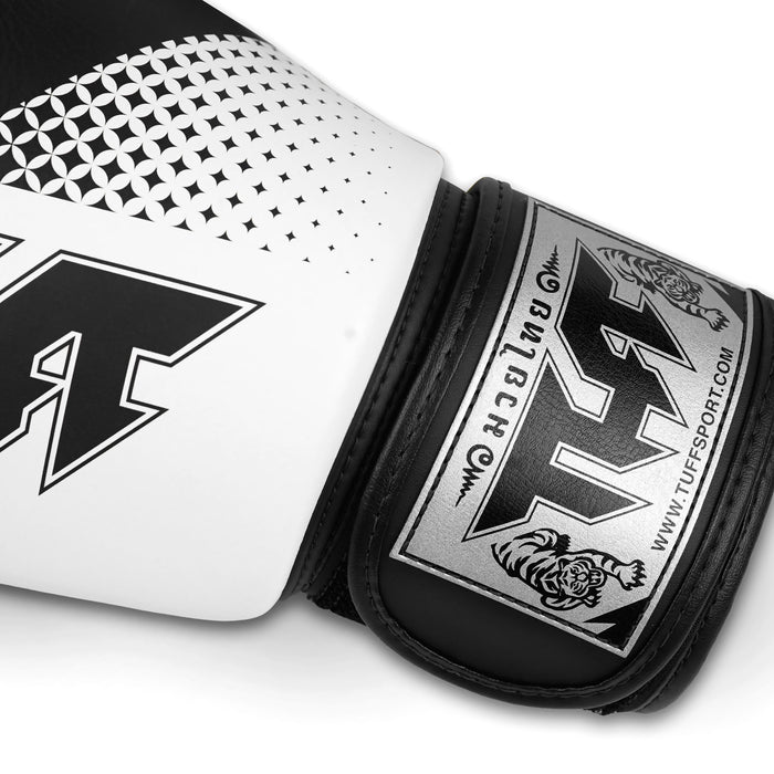 TUFF Muay Thai Boxing White Gloves