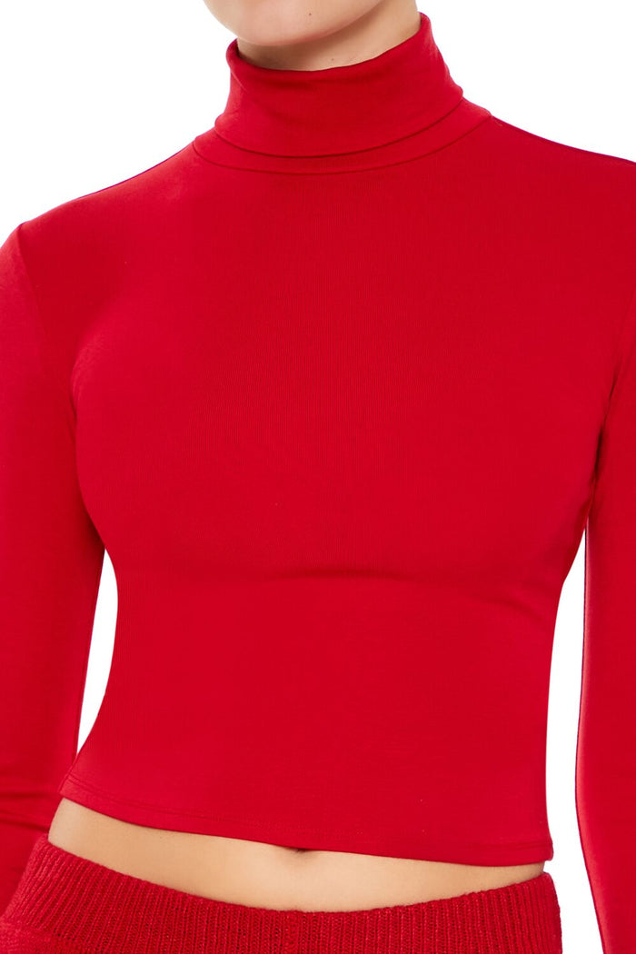 Turtleneck Crop Top