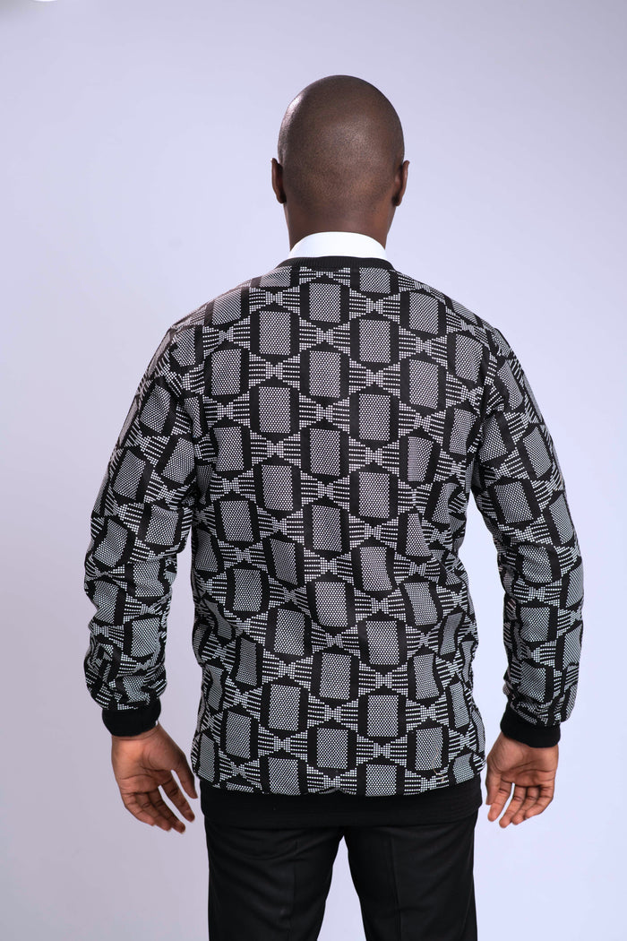 Tutu Men's African Print Bomber Jacket