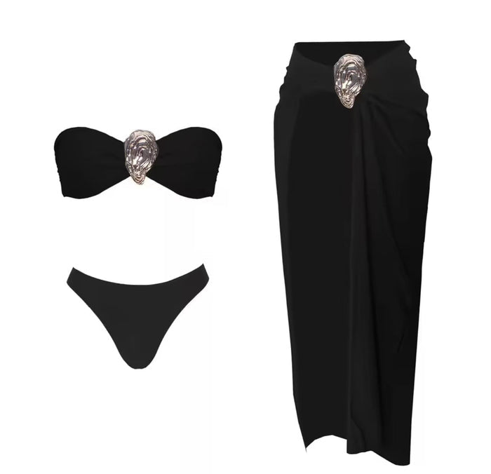 Twilight Foam Bikini Set - Black