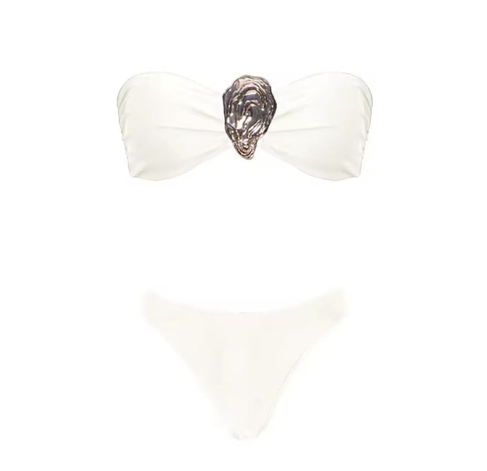 Twilight Foam Bikini Set - White