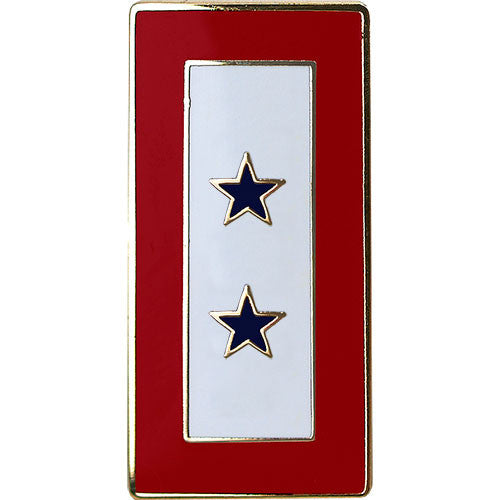 Two Blue Star Service 7/8" Lapel Pin Pins