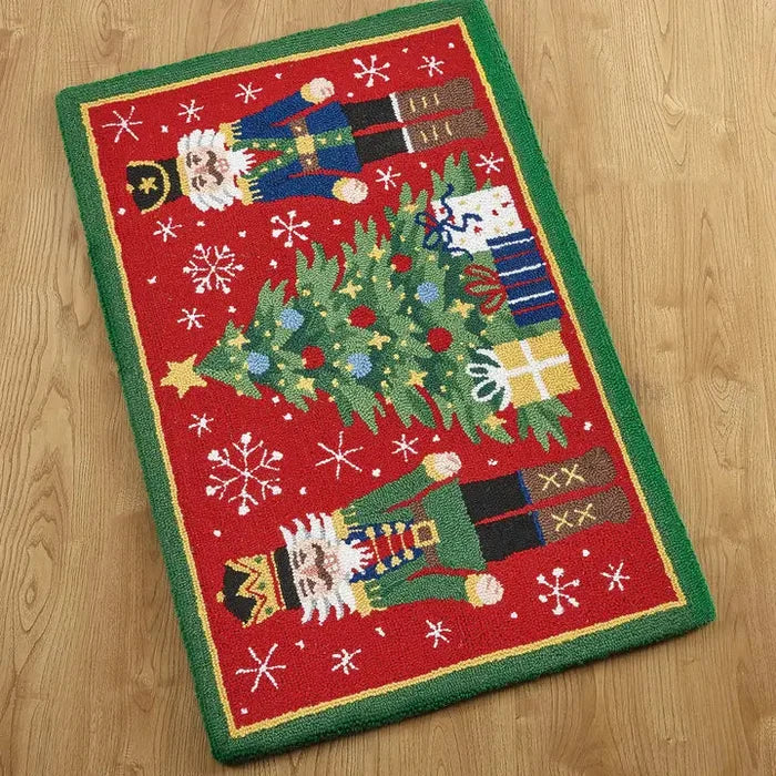 Two Nutcrackers Hook Rug