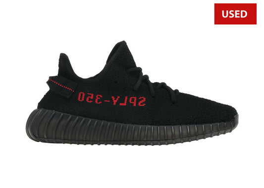 (USED) adidas Yeezy Boost 350 V2 Black Red - Sz 5.5